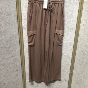 Casual Tan Wide-Leg Pants NWT
